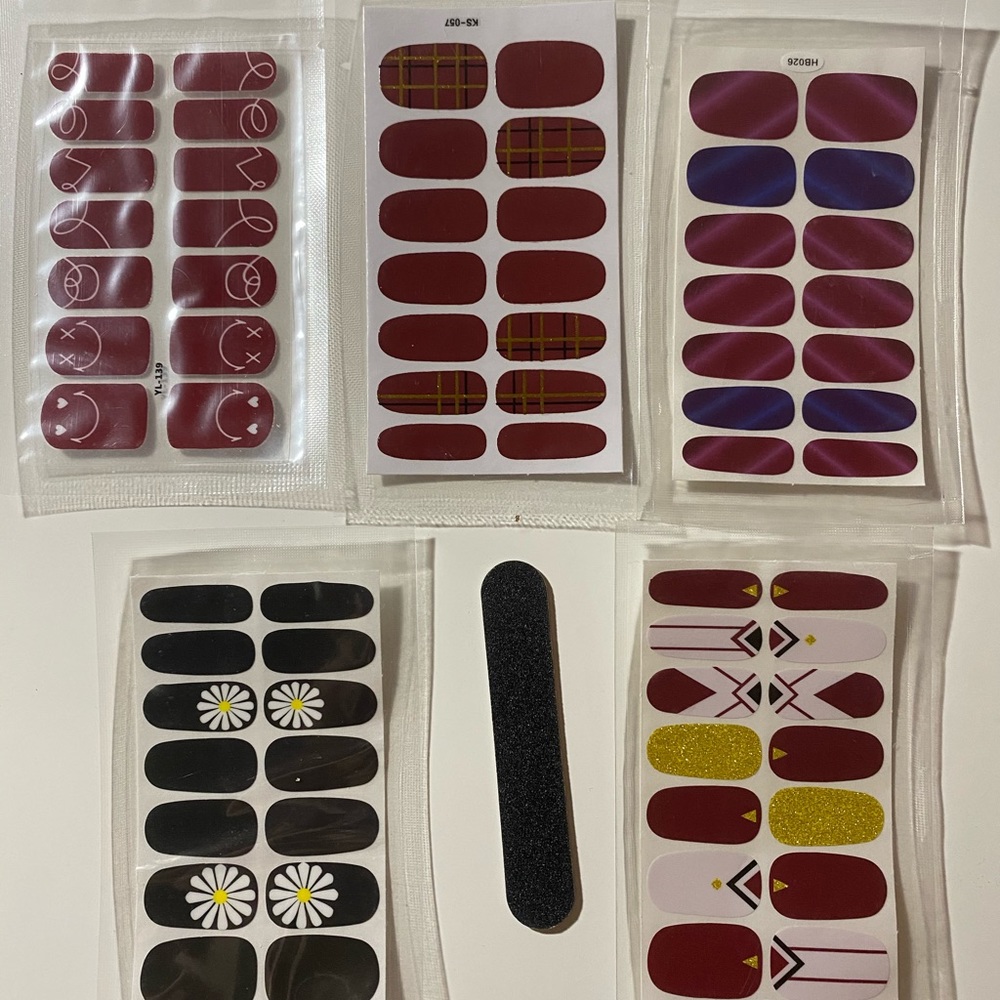 Nail fast stickers